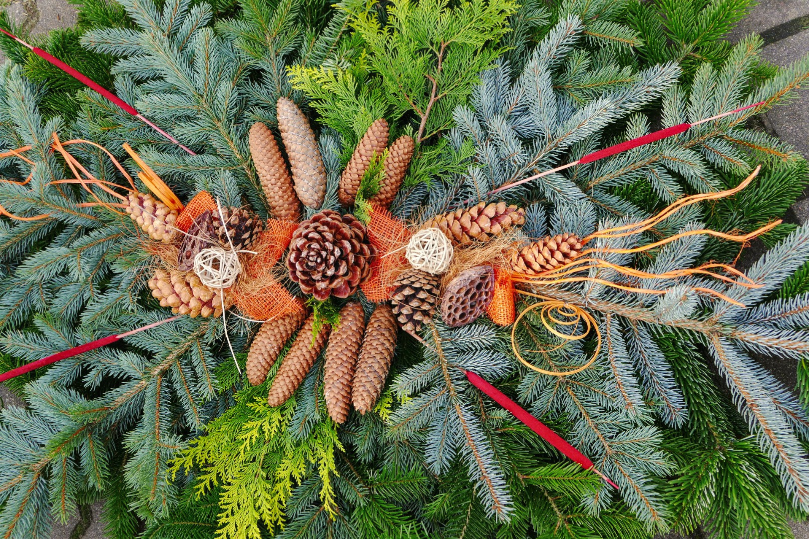 Blumen-Rose | Große Grabdecke