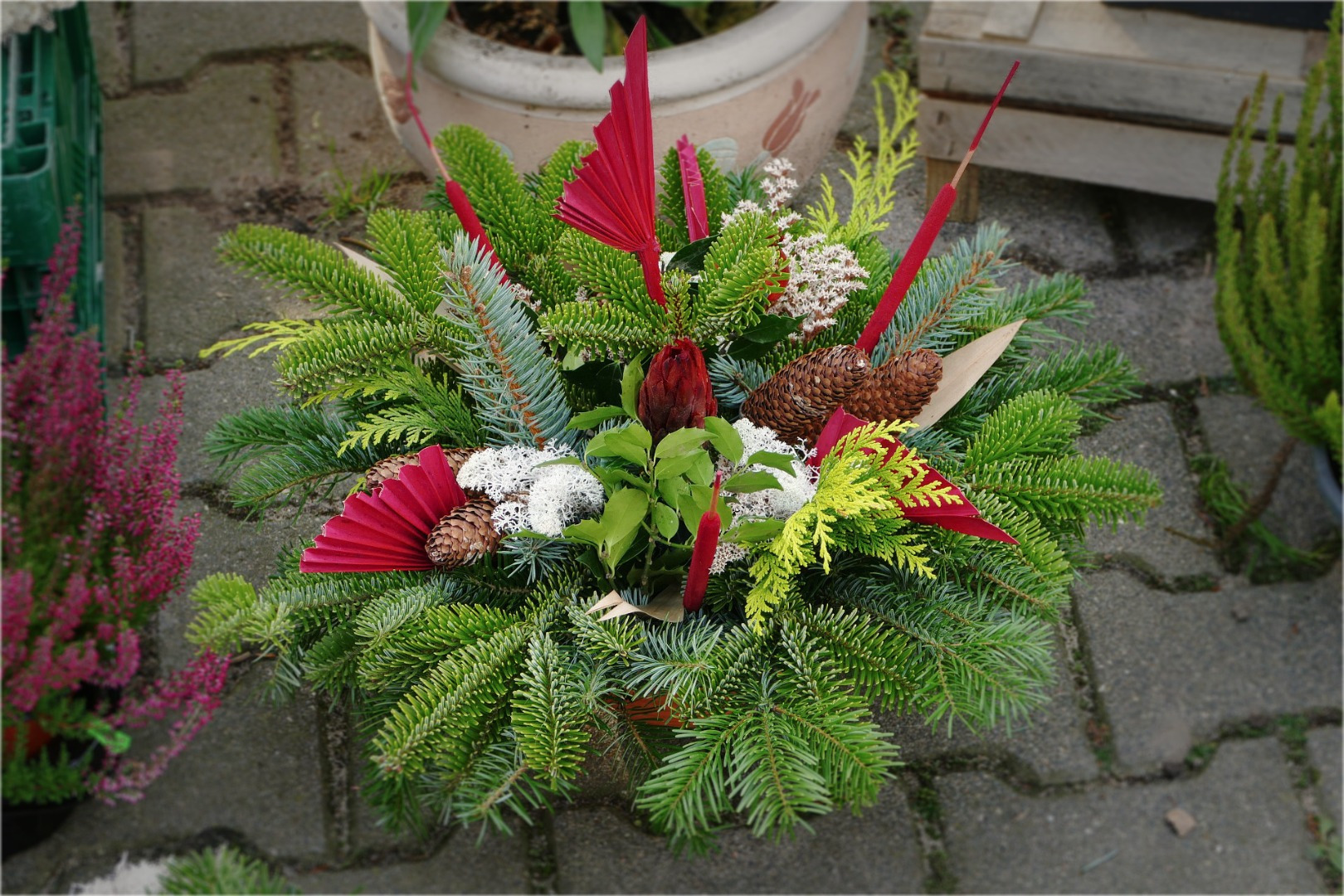 Blumen-Rose | Herbstliches Gesteck